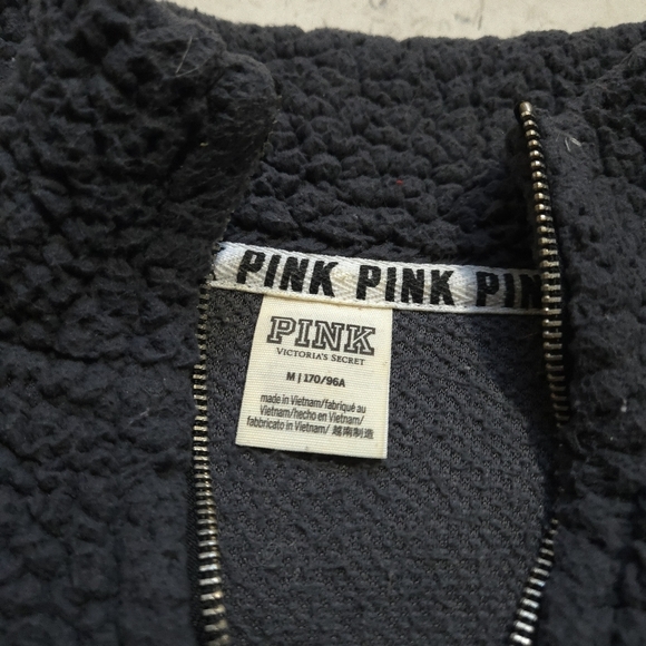 Victoria's Secret |  grey Sherpa turtleneck half zipper Pullover sweater - Picture 7 of 10